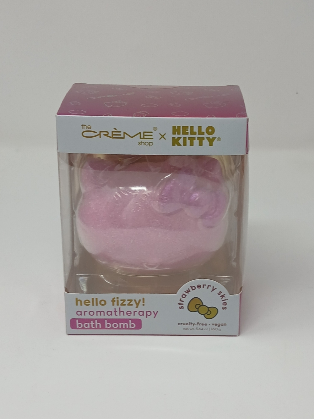 The Crème Shop x Hello Kitty Pink 'Hello Fizzy' Aromatherapy Bath Bomb